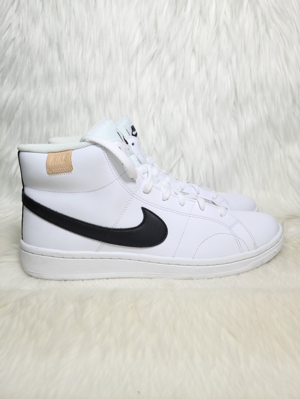 Nike Court Royale Mid White Black Onyx Men 9.5 NEW - Picture 2 of 7